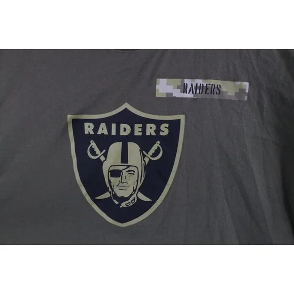 Nike Mens XL Salute To Service Las Vegas Raiders Football Long Sleeve T-Shirt - Picture 5 of 14